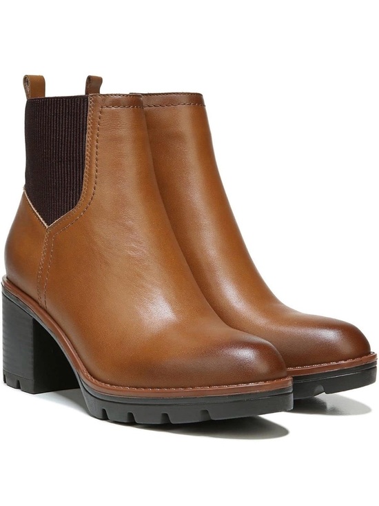 Naturalizer Shoes - Naturalizer - Women’s Chelsea Ankle Boot in Tan with Brown Elastic